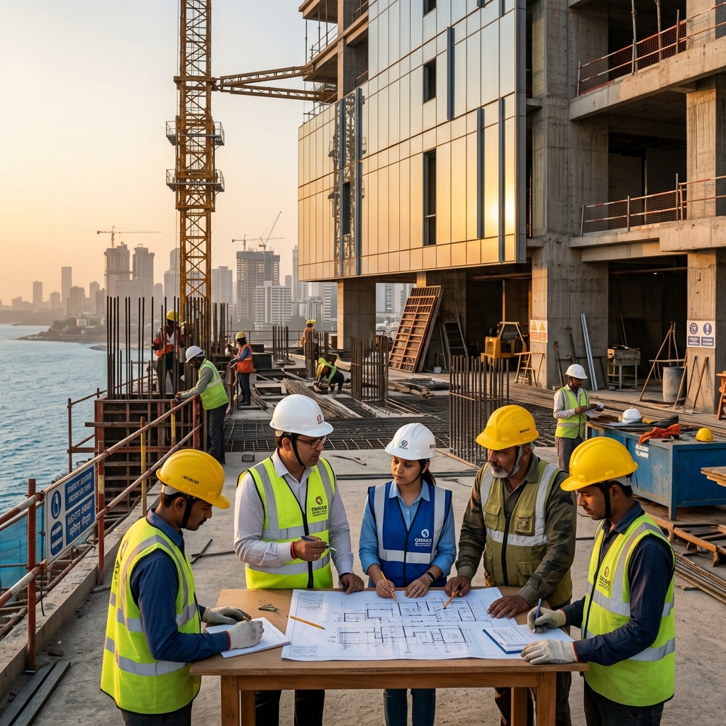 Native Lands construction team at work